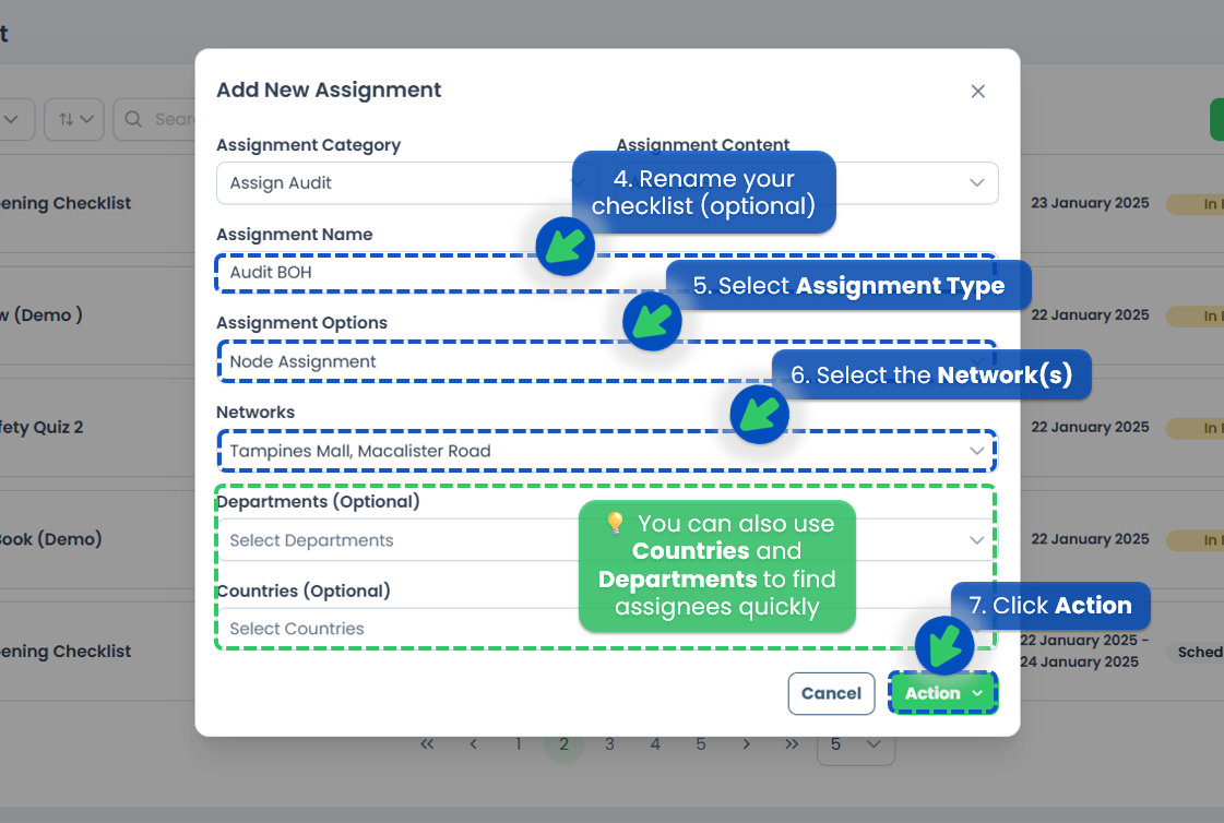 Assigning an Audit